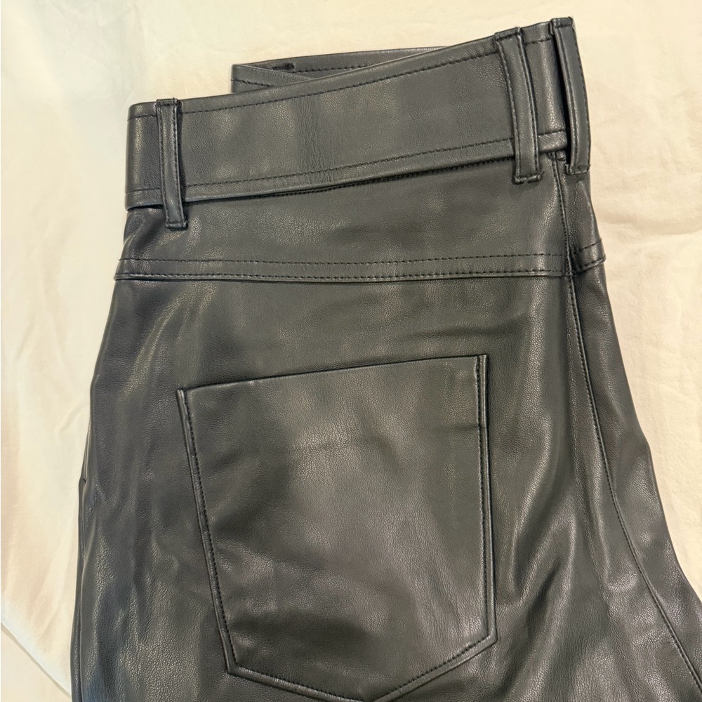 Zara Black Leather Trousers